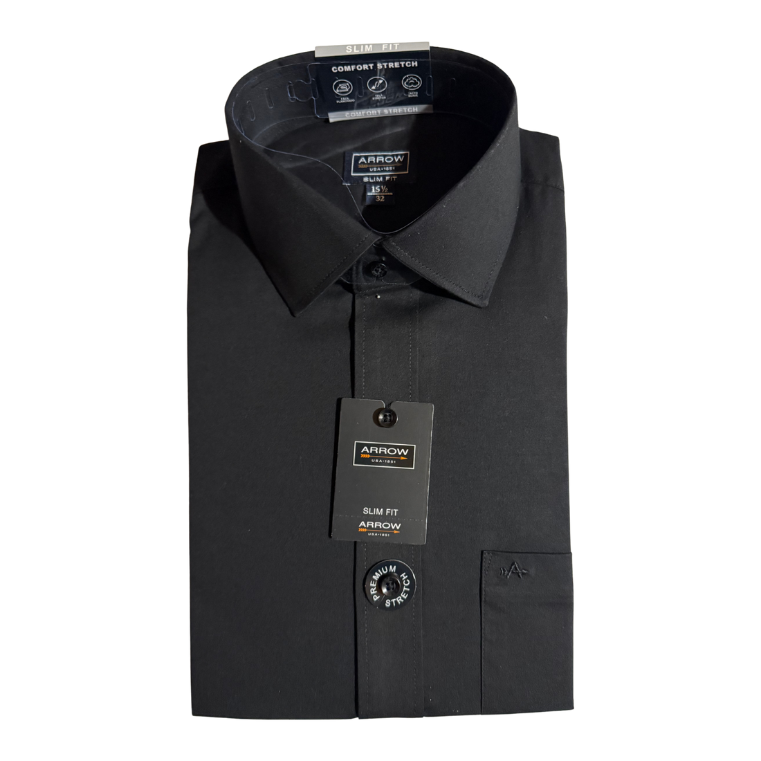 Camisa Arrow Slim Fit 6001 Manga Larga Stretch