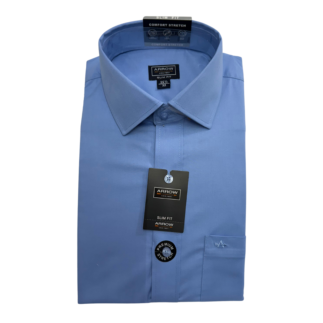 Camisa Arrow Slim Fit 6010 Manga Larga Stretch