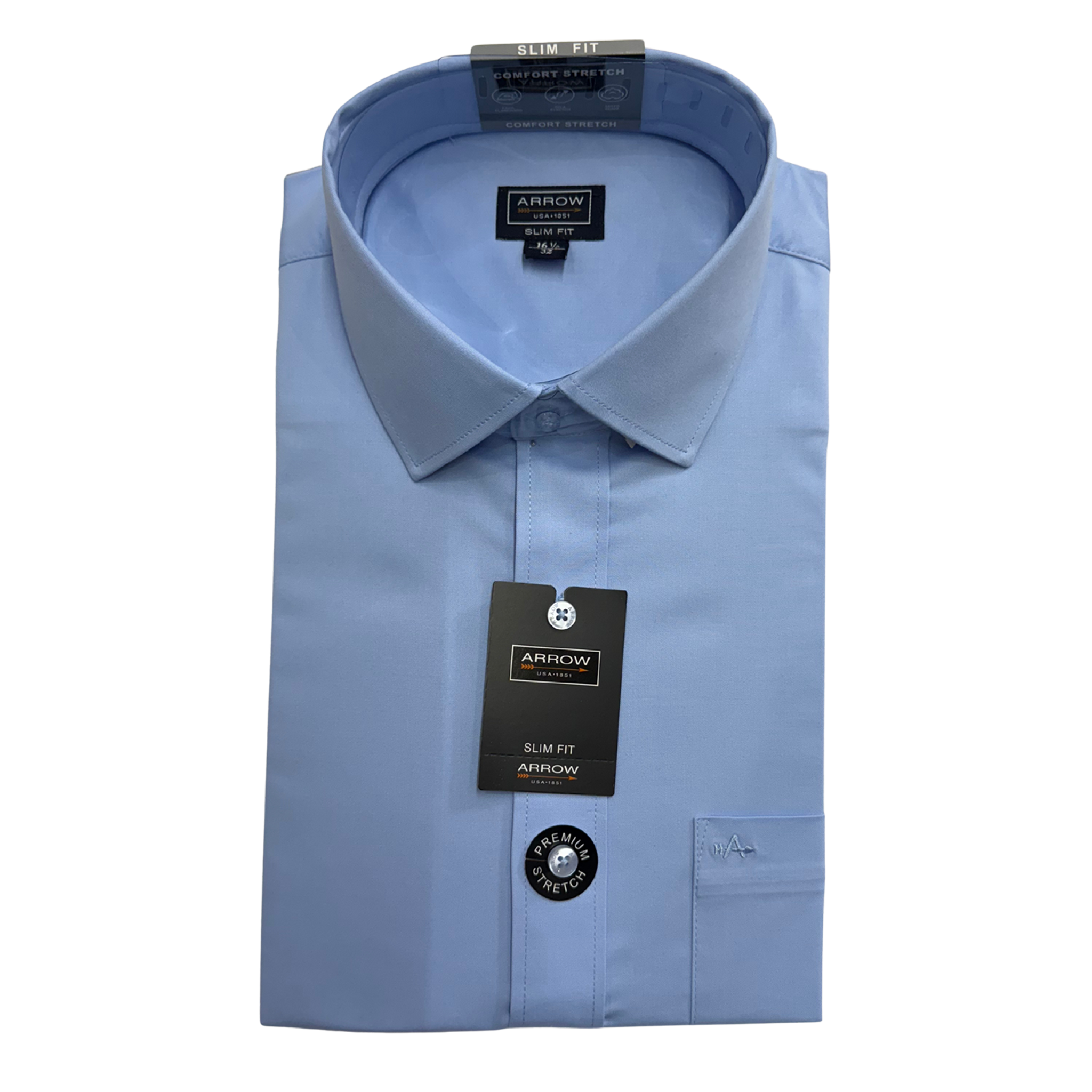 Camisa Arrow Slim Fit 6011 Manga Larga Stretch