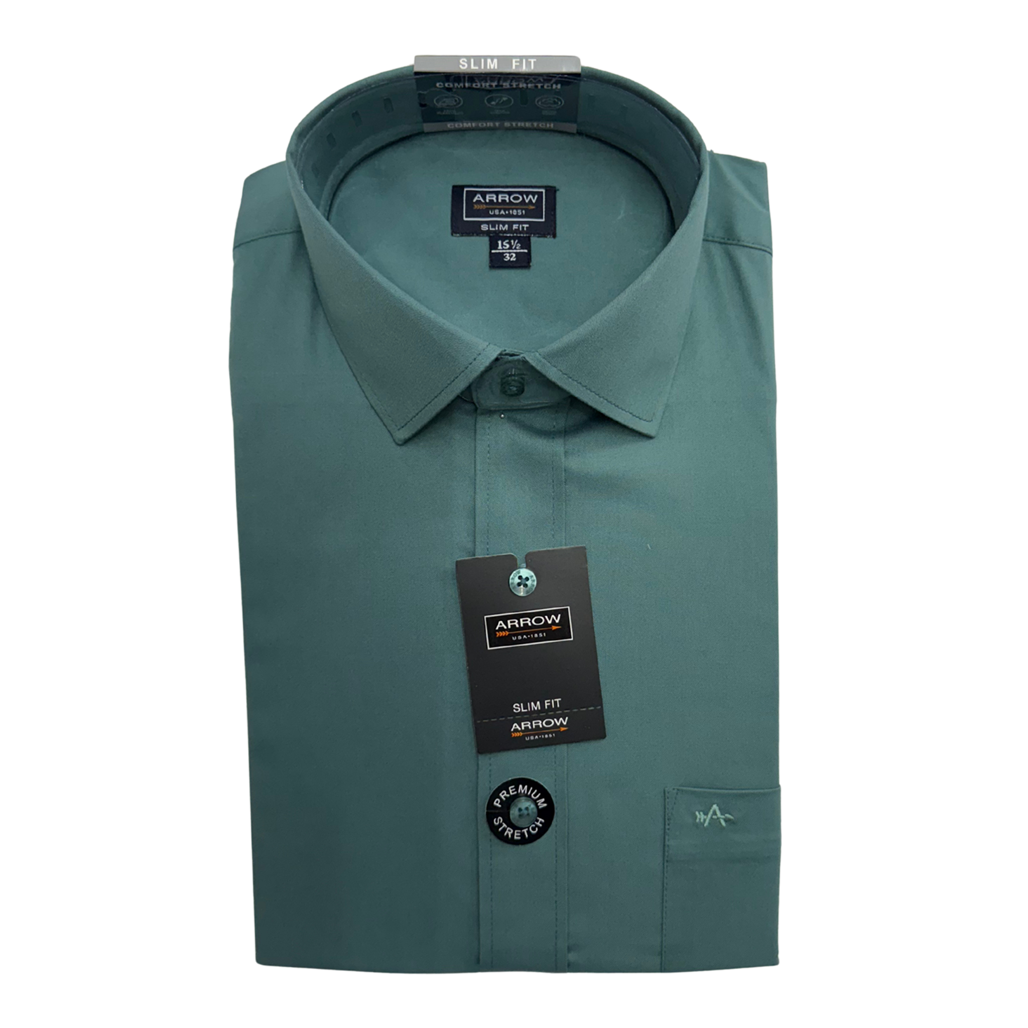 Camisa Arrow Slim Fit 6012 Manga Larga Stretch