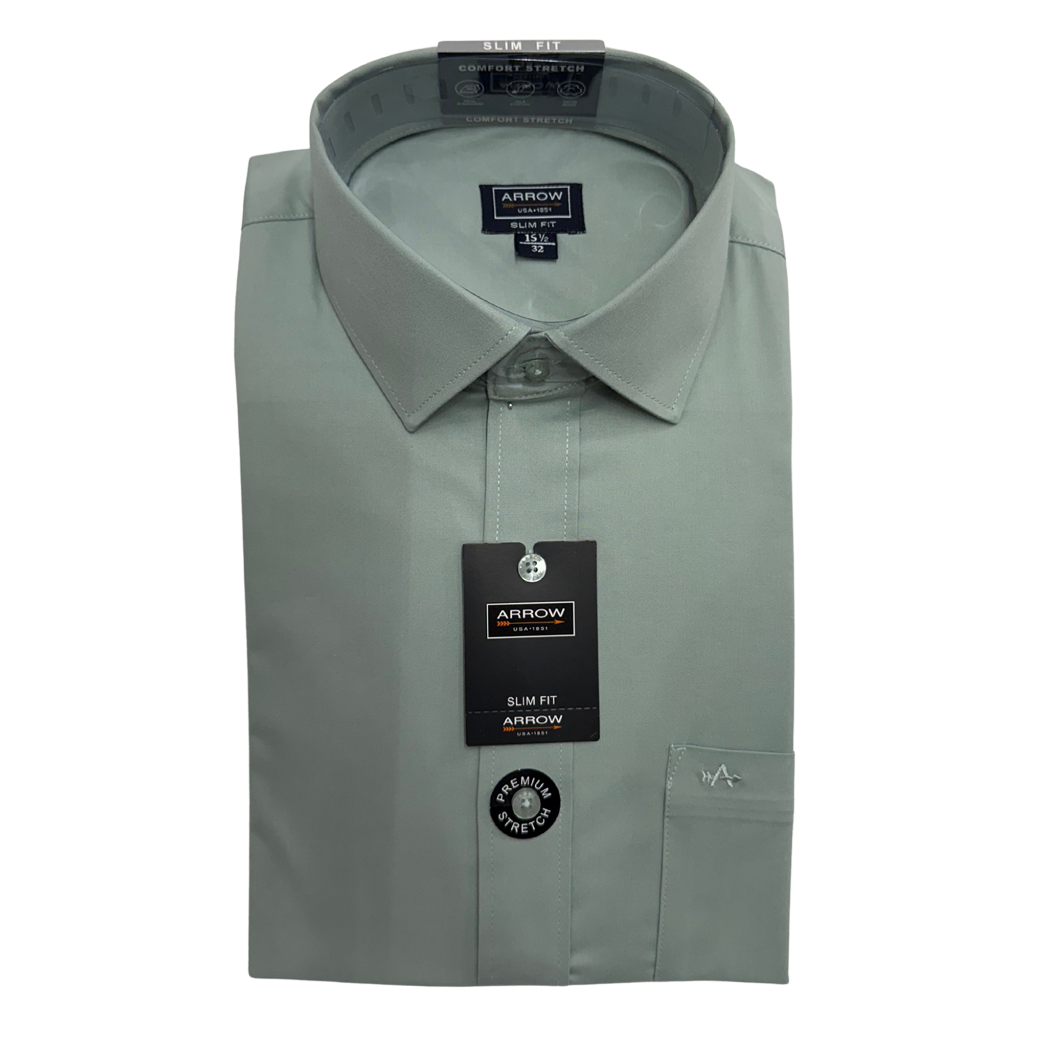 Camisa Arrow Slim Fit 6013 Manga Larga Stretch